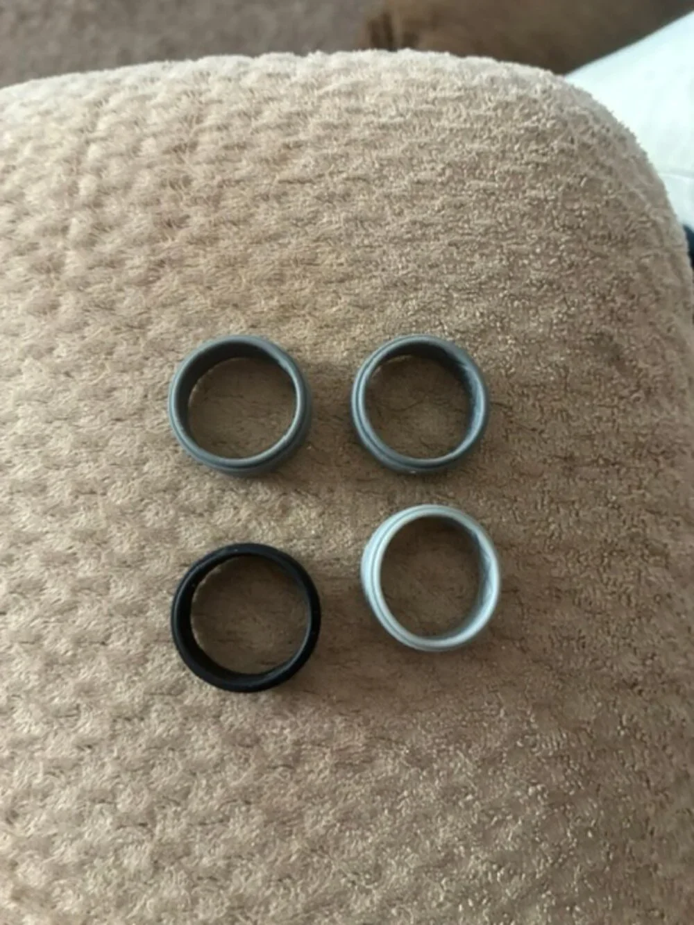 Men's Silicone Rings, Flexible Rubber Wedding Bands